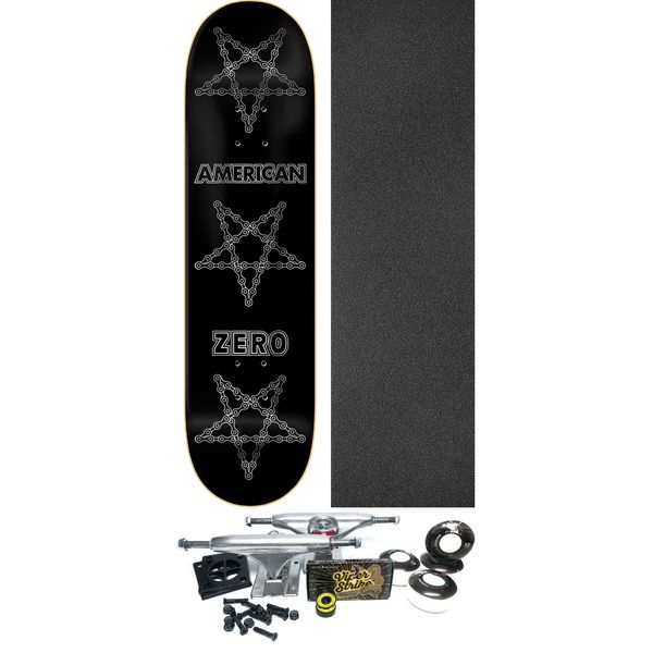 Zero Skateboards Brandon Burleigh American Chains Skateboard Deck - 8.5" x 32" - Complete Skateboard Bundle
